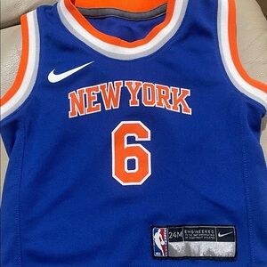 Nike Kids Blue and Orange New York Jersey